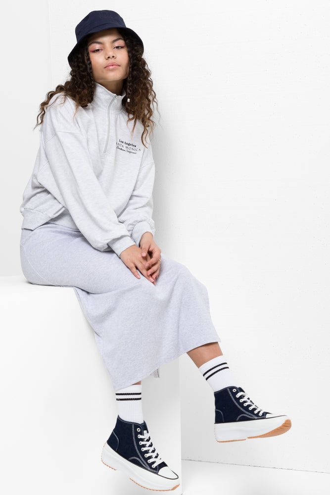 Quarter Zip Tracktop Grey