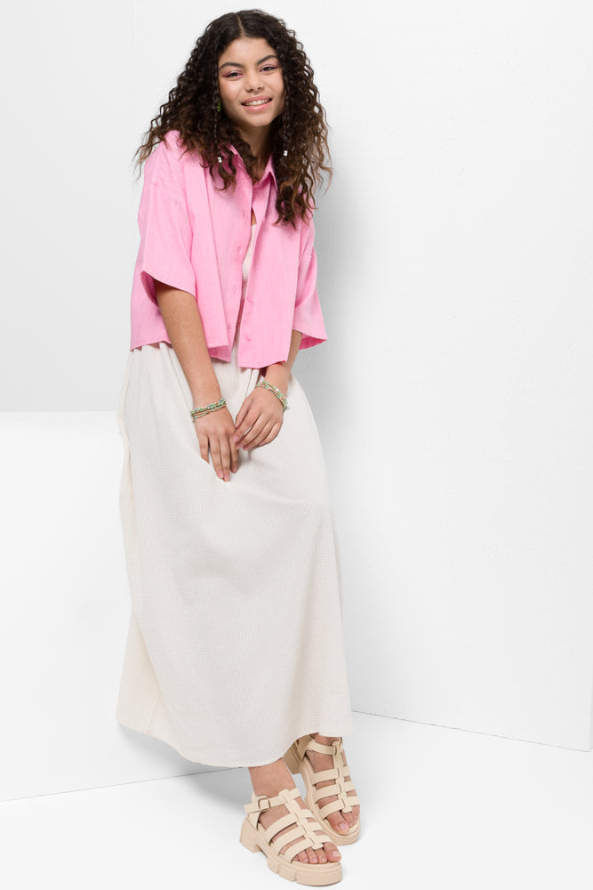 Lined Shirt Pink