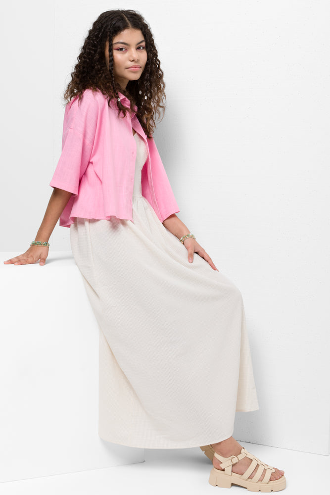 Lined Shirt Pink