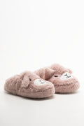 Happy Teddy Slippers Pink