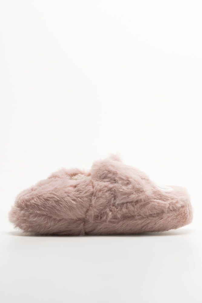 Happy Teddy Slippers Pink (1)