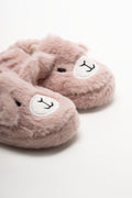 Happy Teddy Slippers Pink (2)