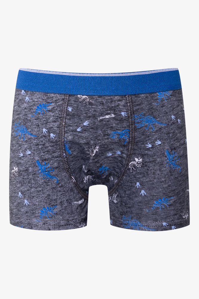 3 Pack Knit Boxers Black, Grey And Blue (2)