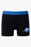 3 Pack Knit Boxers Black, Grey And Blue (3)
