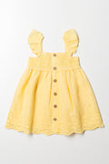 Anglaise Button Down Dress Yellow