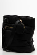 Large Puffer Tote Bag Black (1)