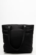 Large Puffer Tote Bag Black (2)