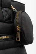 Large Puffer Tote Bag Black (4)