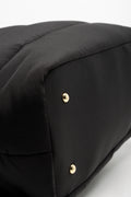Large Puffer Tote Bag Black (5)