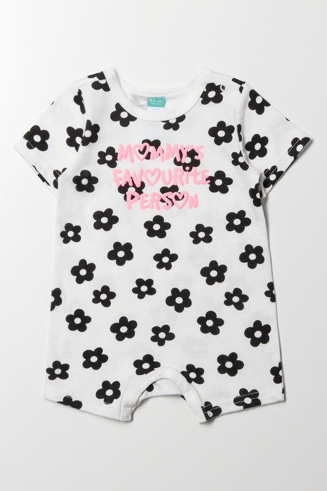 Flower Romper White