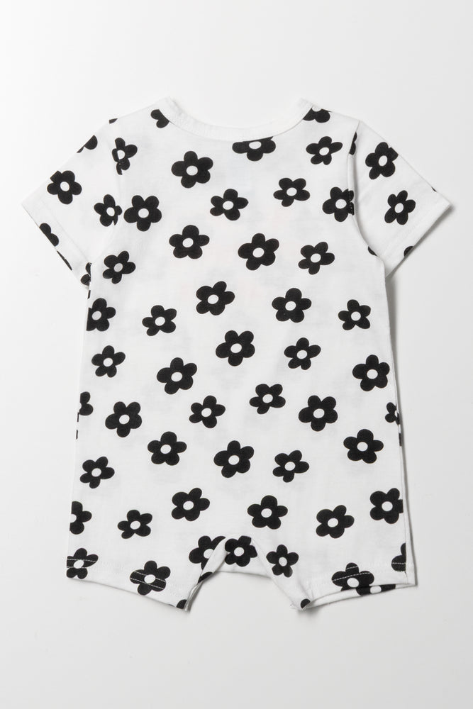 Flower Romper White (2)
