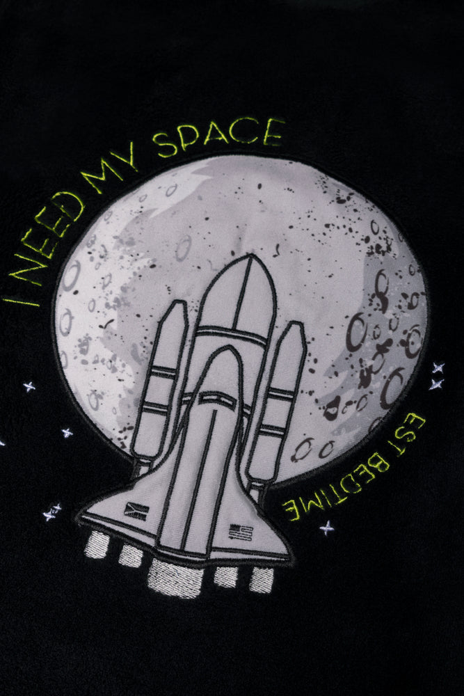 Space Long Sleeve Pyjama Set Black (1)