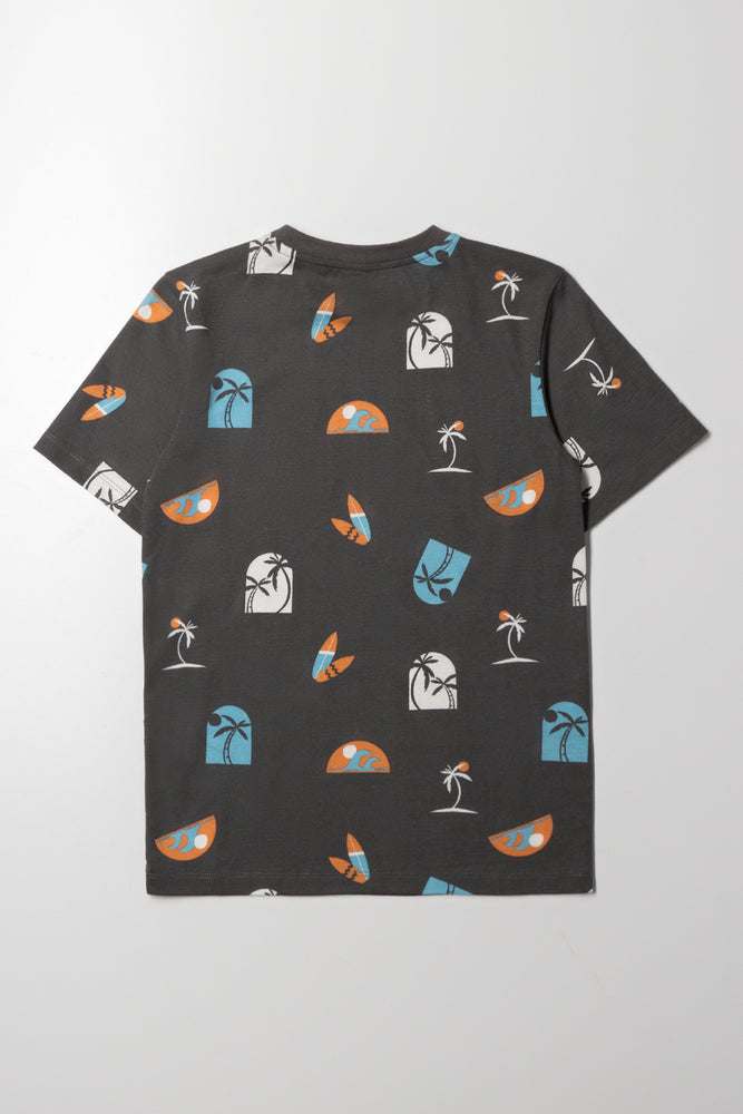 Short Sleeve T-Shirt Charcoal (2)