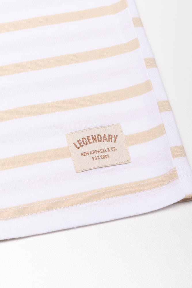 Stripe Short Sleeve T-Shirt Natural