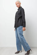 Melton Shirt Black (1)