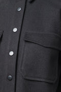 Melton Shirt Black (3)