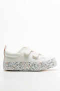 Floral Sole Sneakers White (1)