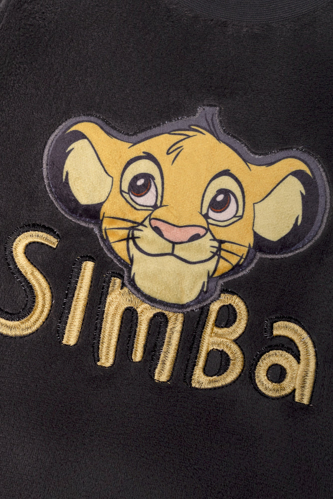 Lion King Long Sleeve Pyjama Set Charcoal (1)