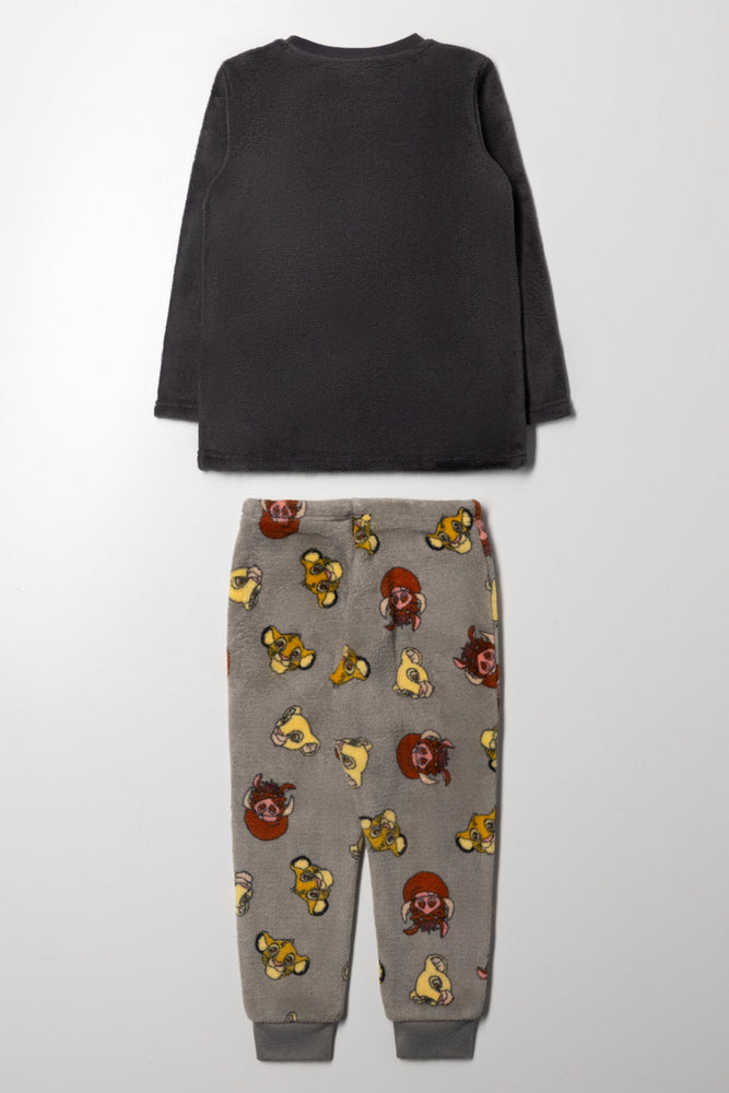 Lion King Long Sleeve Pyjama Set Charcoal (3)