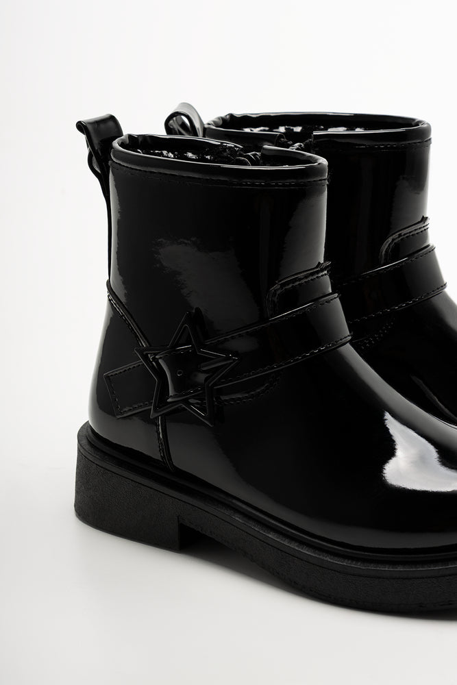 Star Double Strap Boots Black (3)
