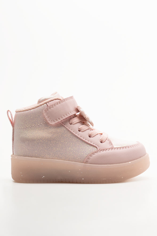 Light Up High Top Sneaker Pink