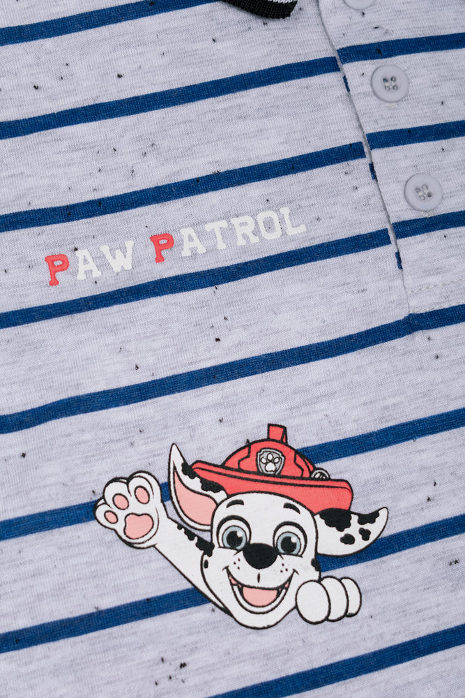 Paw Patrol Speckle Short Sleeve Golfer Grey (2)