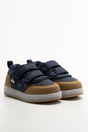 Mickey Mouse Light Up Sneakers Navy