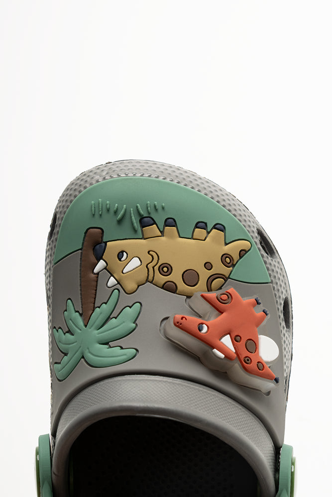Dino Light Up Clogs Grey (4)