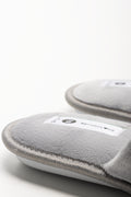 Star Trim Closed Toe Slippers Grey (3)