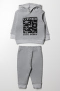 Dinosaur Hooded Tracksuit Grey