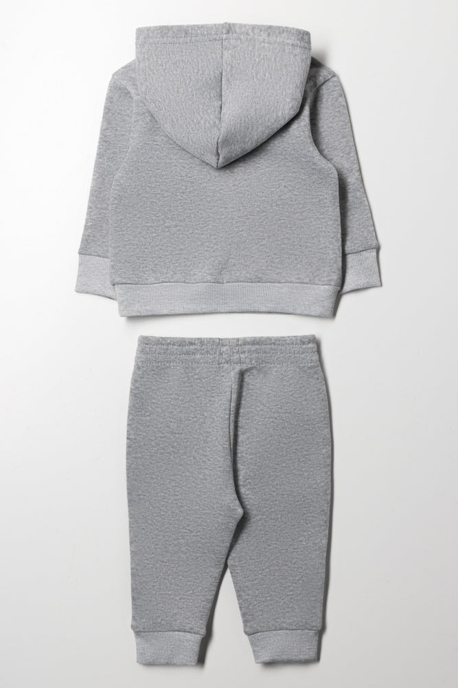 Dinosaur Hooded Tracksuit Grey (3)