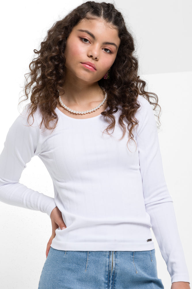 Crew Neck T-Shirt Cream