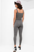 Seamfree Textured Vest Charcoal (2)