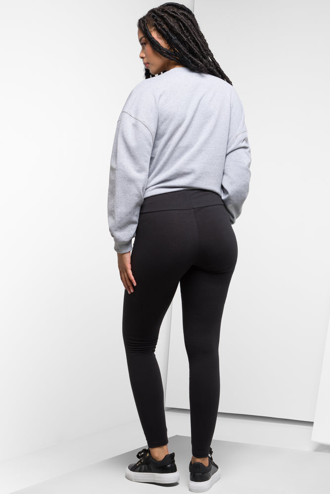 Wide Waist Leggings Black (2)