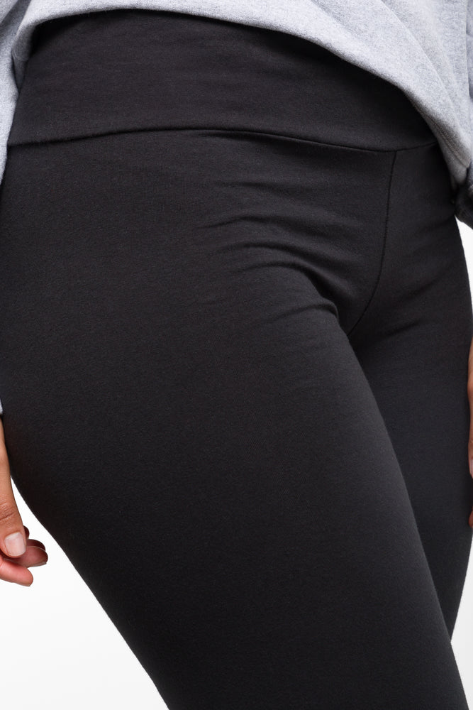 Wide Waist Leggings Black (3)