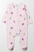Butterfly Babygrow Pink
