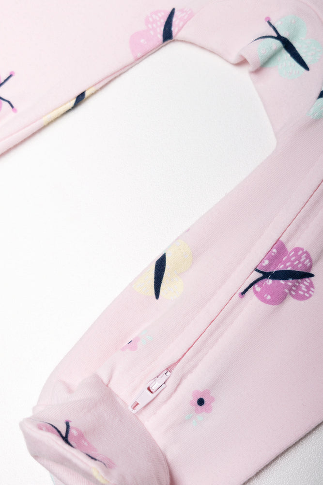 Butterfly Babygrow Pink (2)