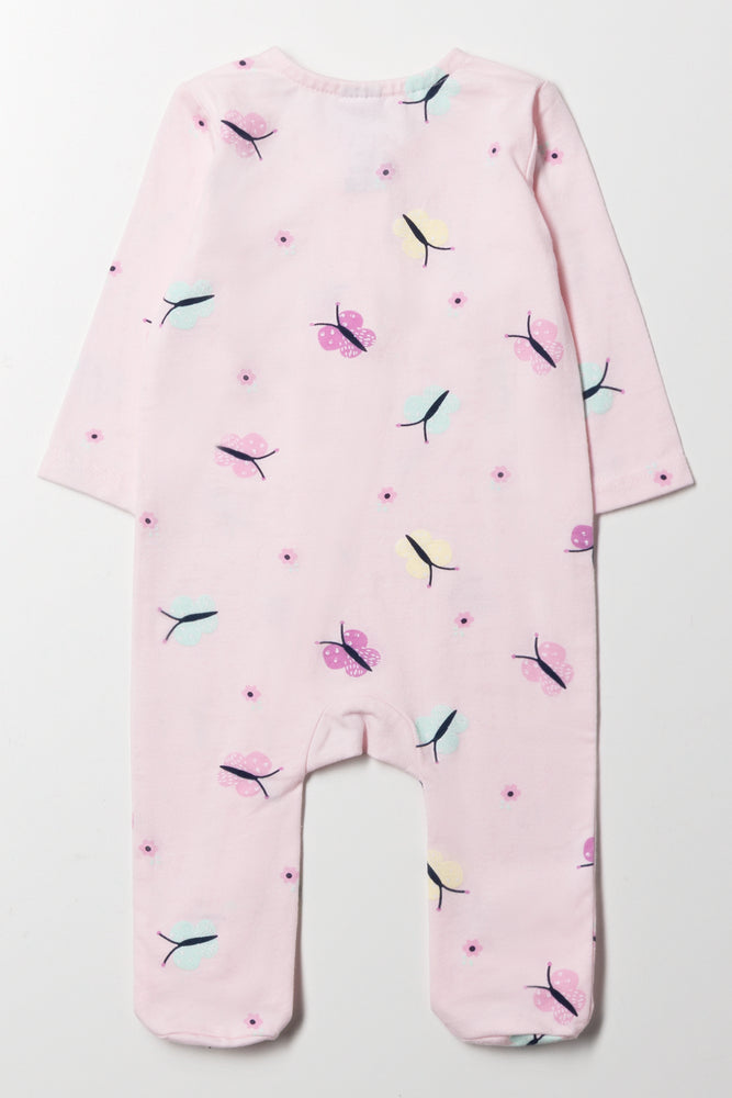 Butterfly Babygrow Pink (3)