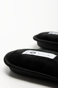 Rib Open Toe Slippers Black (3)