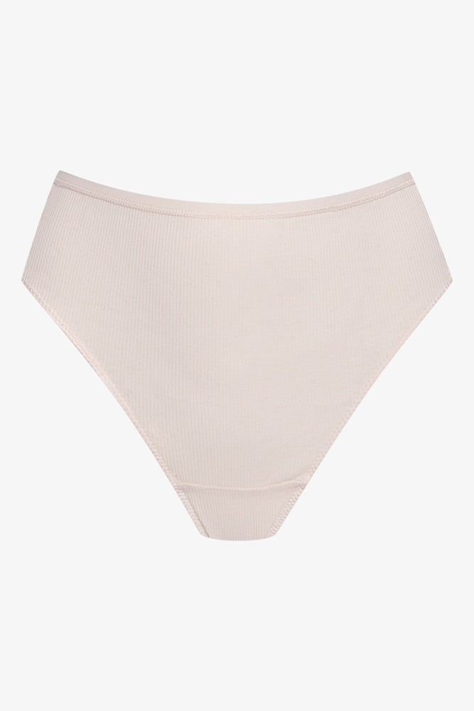 3 Pack Rib Thongs Black And Natural