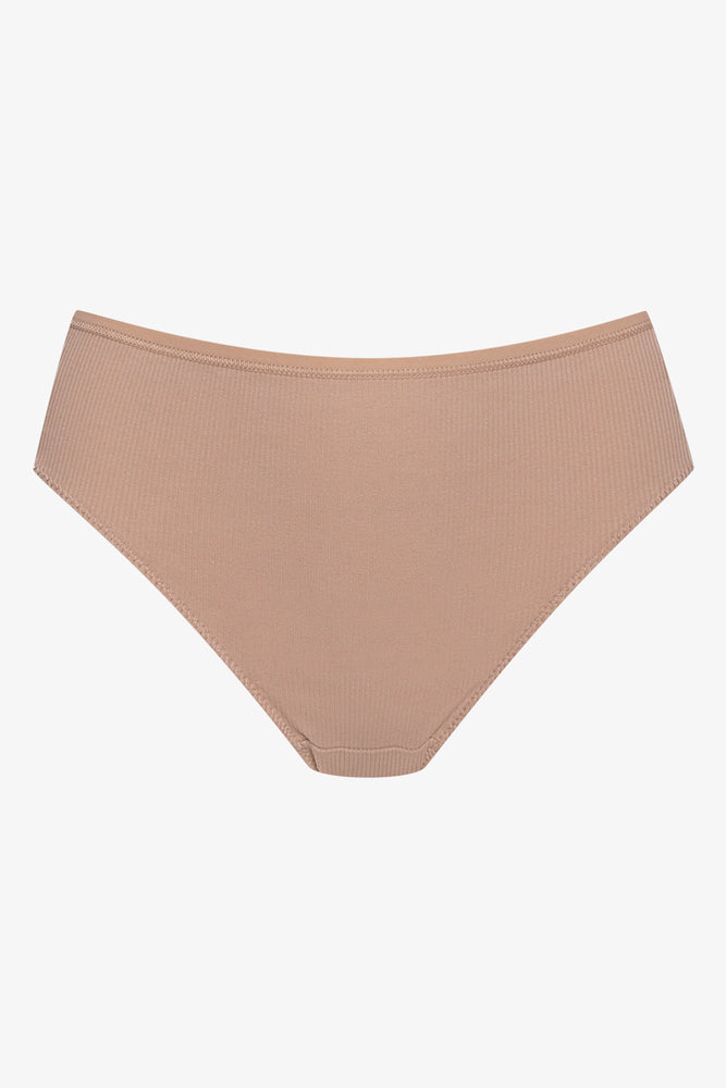 3 Pack Rib Brazilian Panties Natural (2)