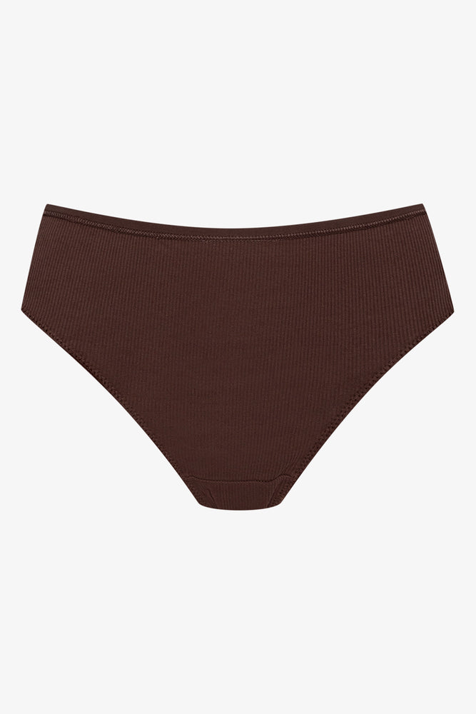 3 Pack Rib Brazilian Panties Natural (3)