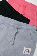 3 Pack Trackpants Pink, Black And Grey (1)