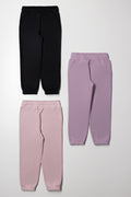3 Pack Trackpants Purple And Black (2)