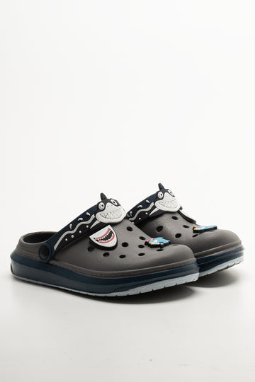 Shark Clogs Dark Grey