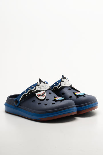 Shark Clogs Navy