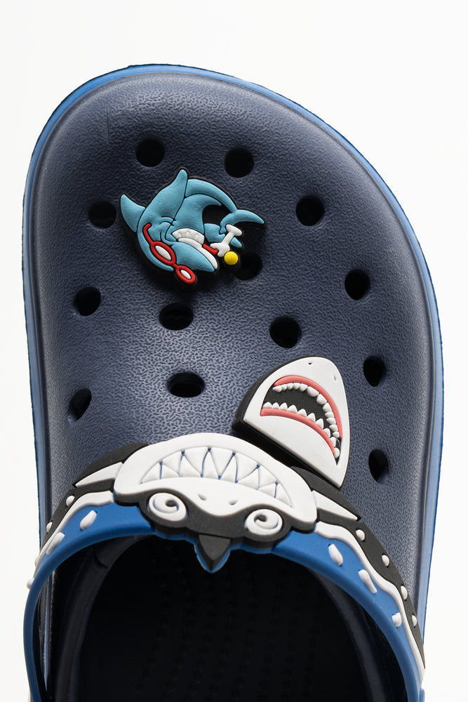 Shark Clogs Navy (4)