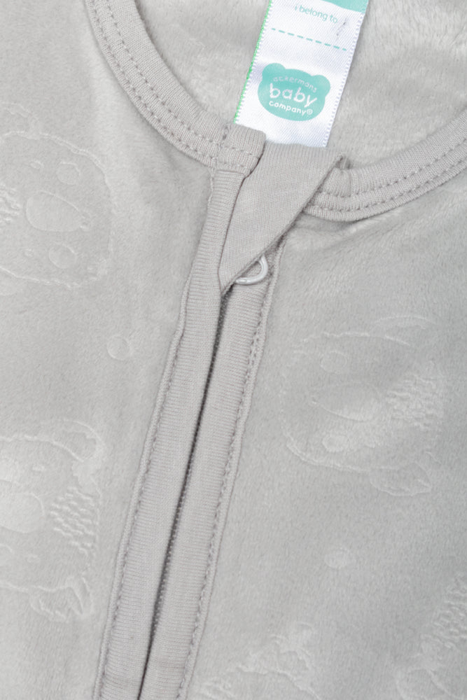 Embossed Babygrow Grey