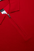 Short Sleeve Textured Golfer Red (1)