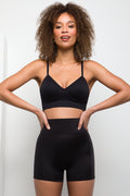 Wide Waist Shorts Black